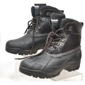 Thinsulate Explorer Mens Boots Black Size 9 Winter Snow Boots Lace Up